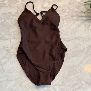 NEW JCrew Brown One Piece Swimsuit